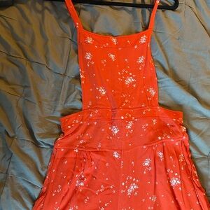 Free People Orange Floral Jumper